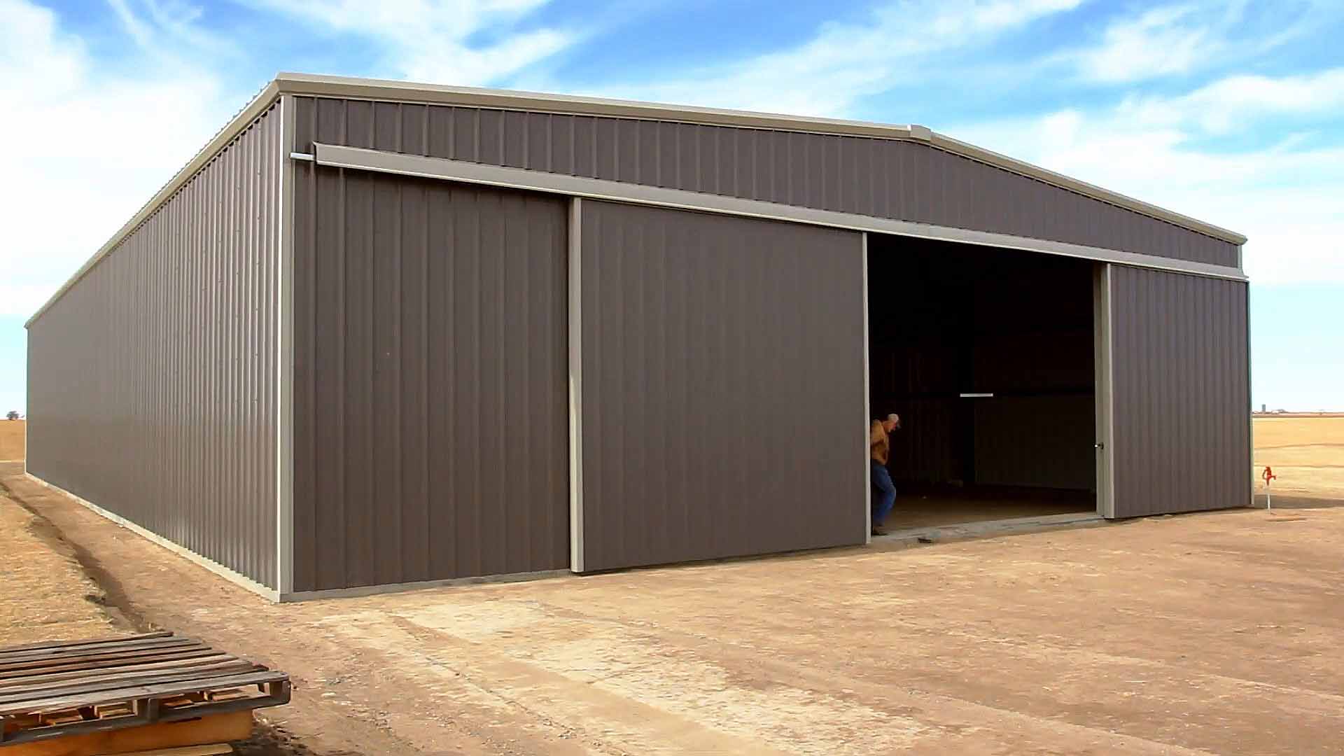 Carl Farming Building Great Western Steel Kansas