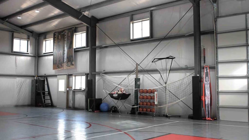 Indoor Basketball Arena Hoop Court in Sandy Utah Great Western Buildings