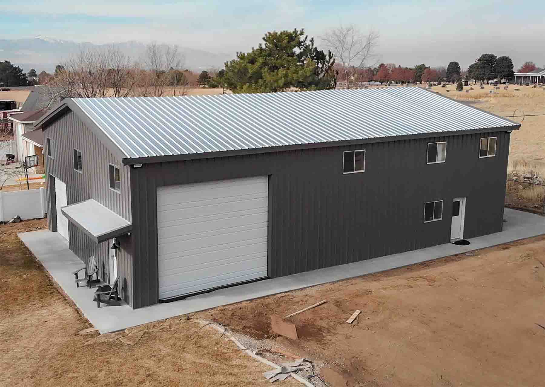 Utah Residential Custom Steel Metal Building Kit by Great Western Buildings