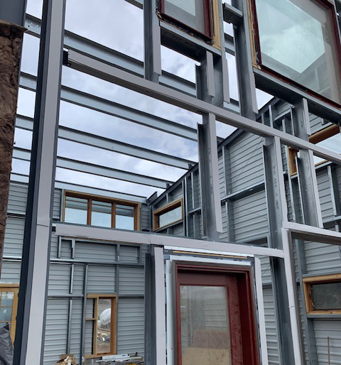 Great Western Buildings Steel Building with Windows in Secondary Framing