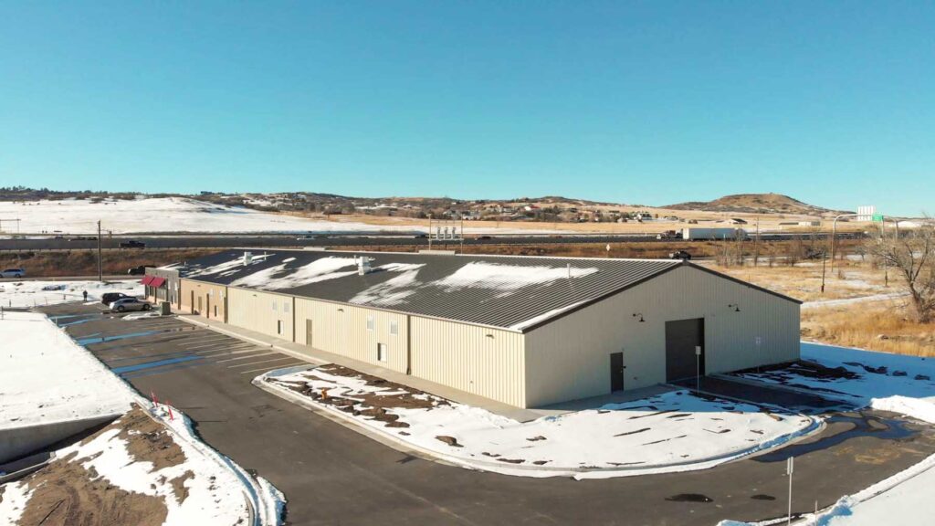 Castle Rock Auto Storage, a steel building in Colorado designed and manufactured by Great Western Building Systems