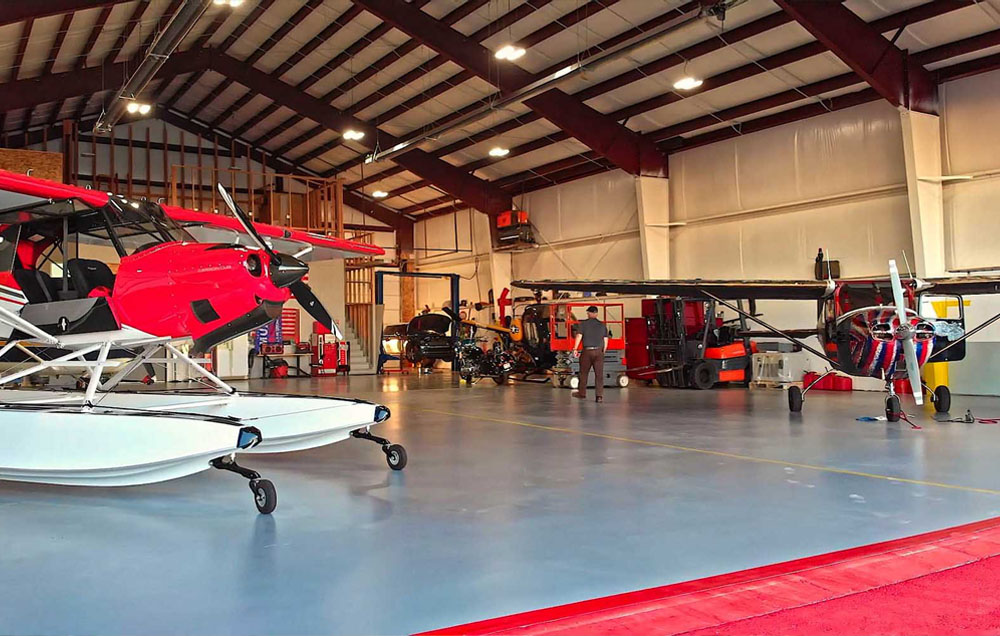 92235_Hangar_Steel_Building_Kit_Airplane_View