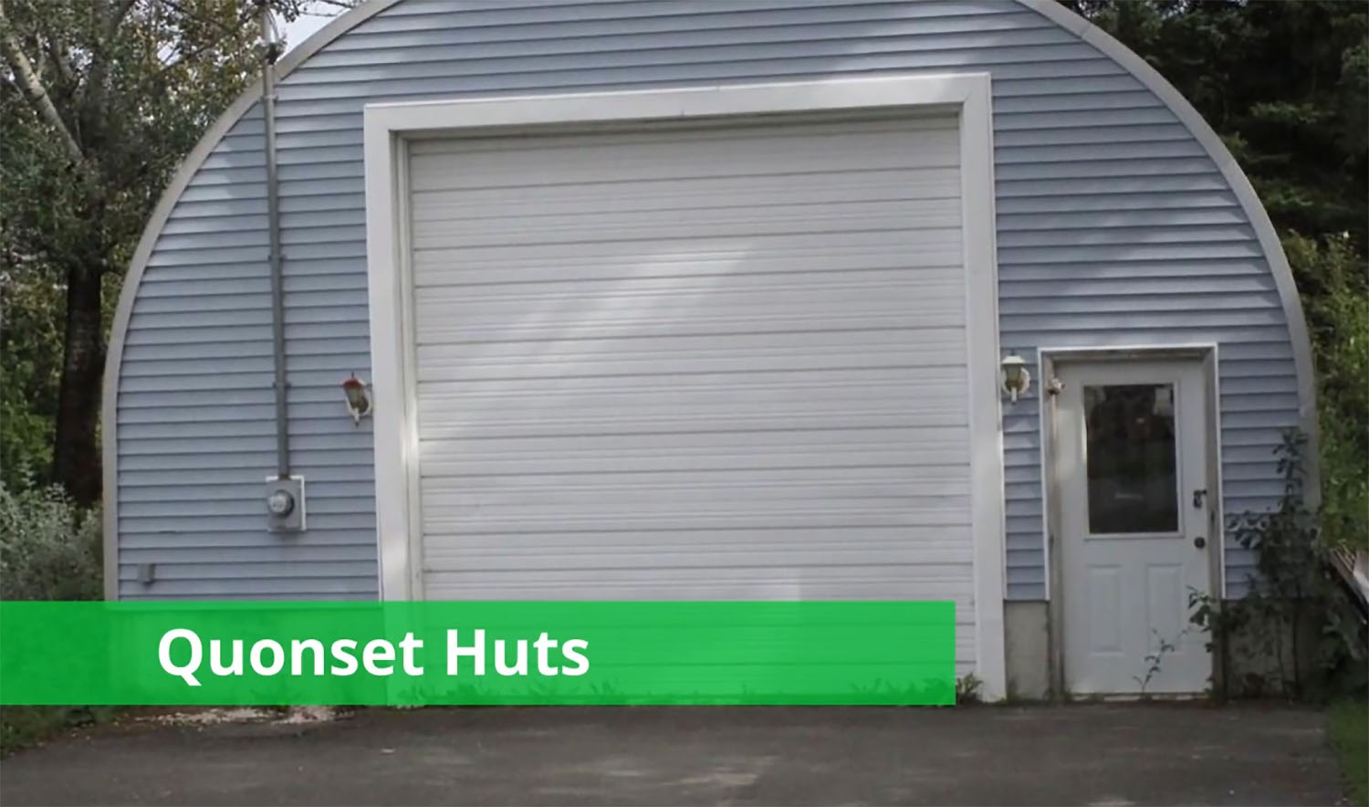 Quonset Hut - A rounded metal building