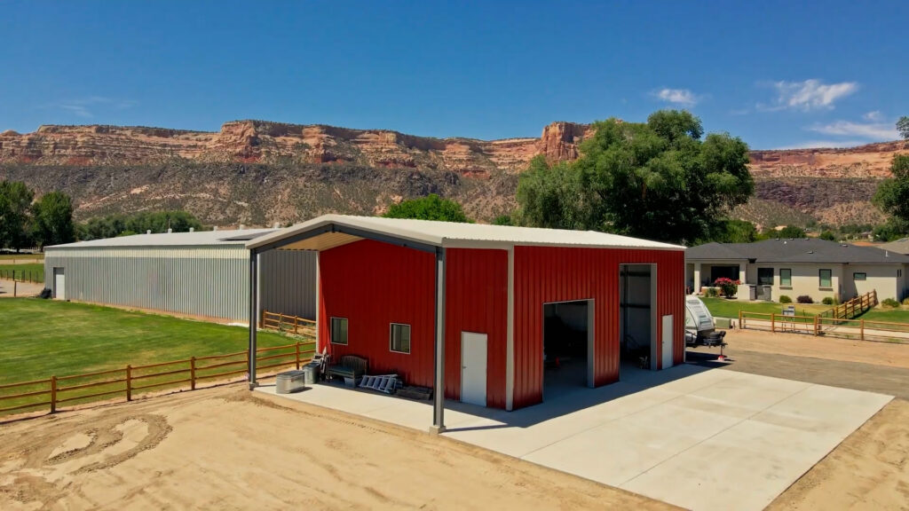 Great Western Buildings Completed Garage Shop Storage Building in Grand Junction Colorado