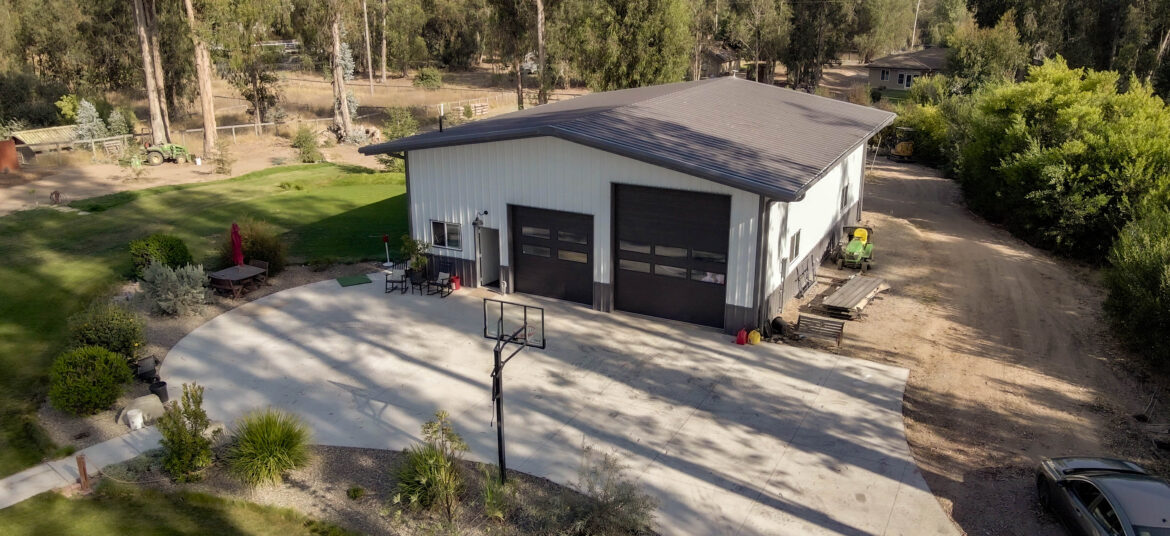 Great Western Buildings Steel Building in California with Rock Wall and Golf Simulator-14