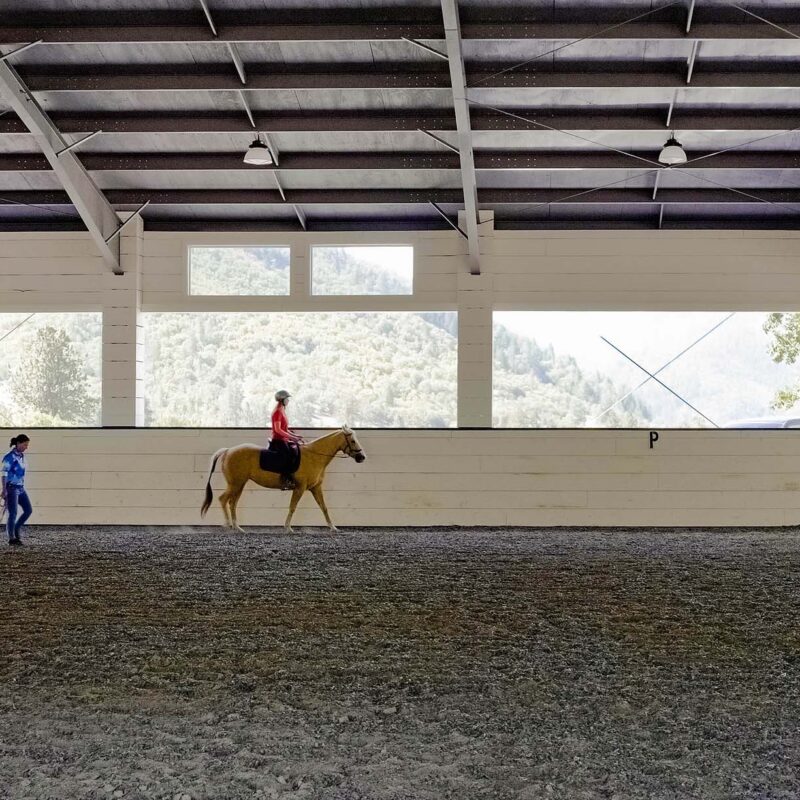 Foundation of southern oregon steel horse riding arena great western building Horse